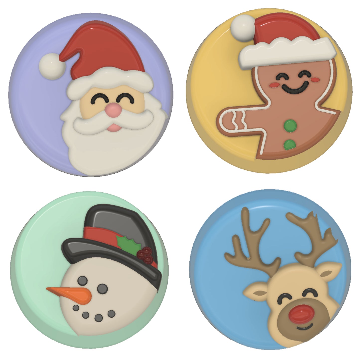 Christmas 26 Round Disk Collection Bath Bombs WHOLESALE x10
