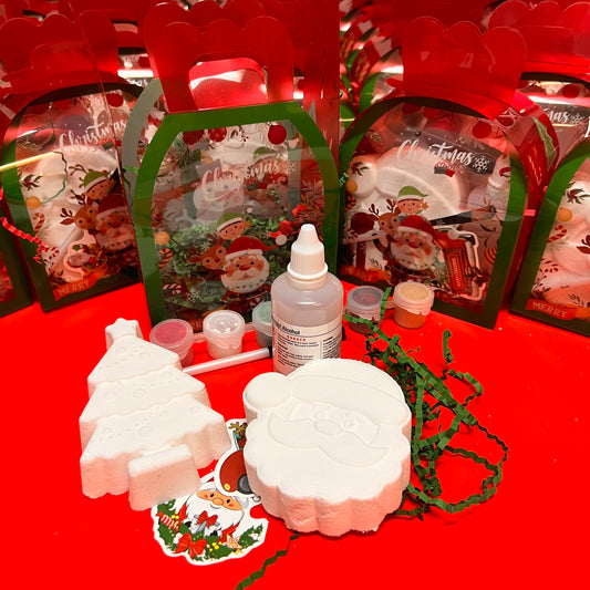 Christmas Paint Your Own Bath Bomb packs x5 or x 10