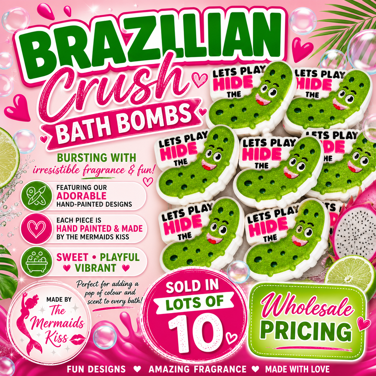 Cheeky Pickle Bath Bombs WHOLESALE x10