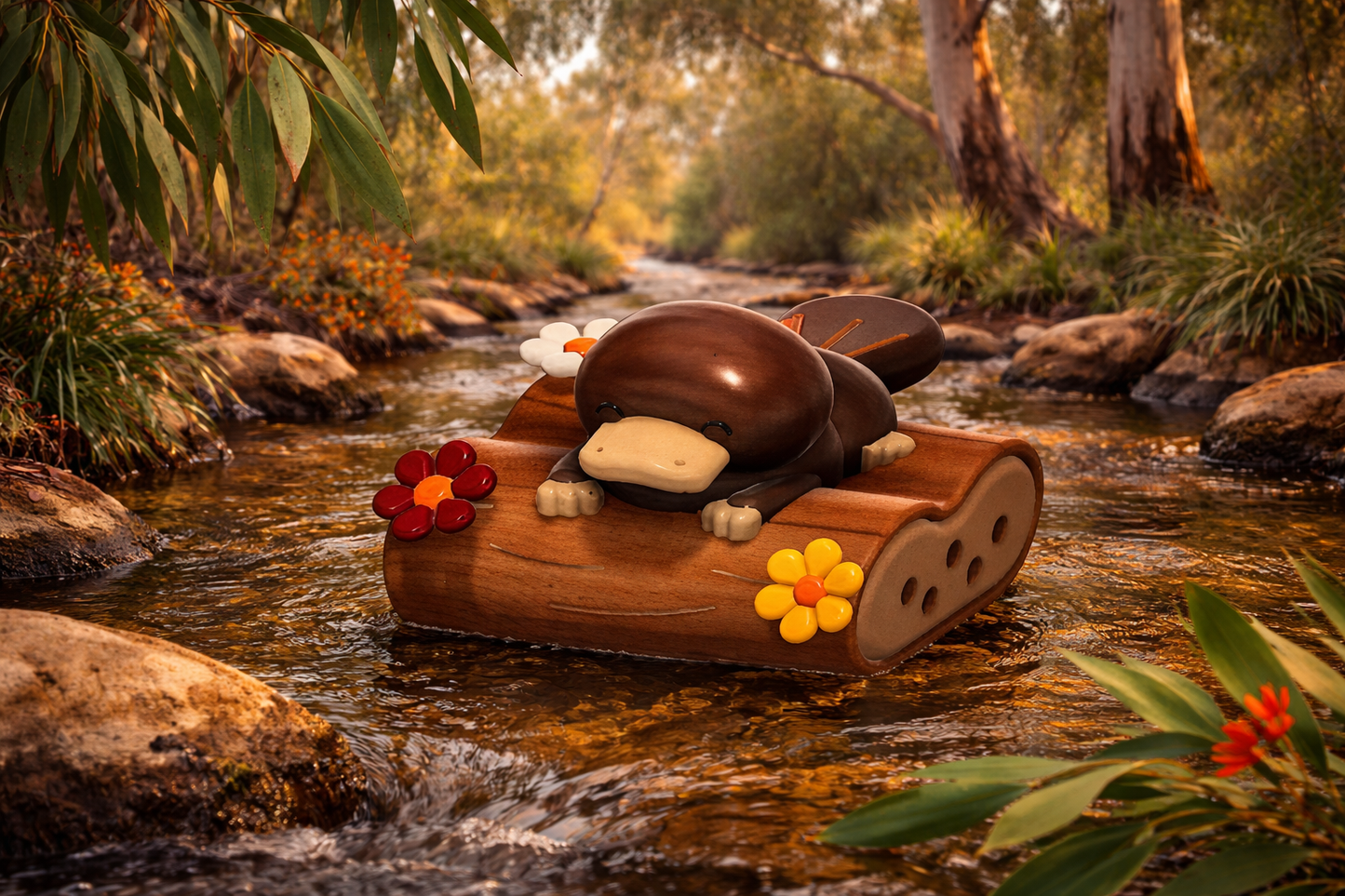 5x 3D Printed Bath Bomb Polly Platypus Mega Float Designed and made by TMK
