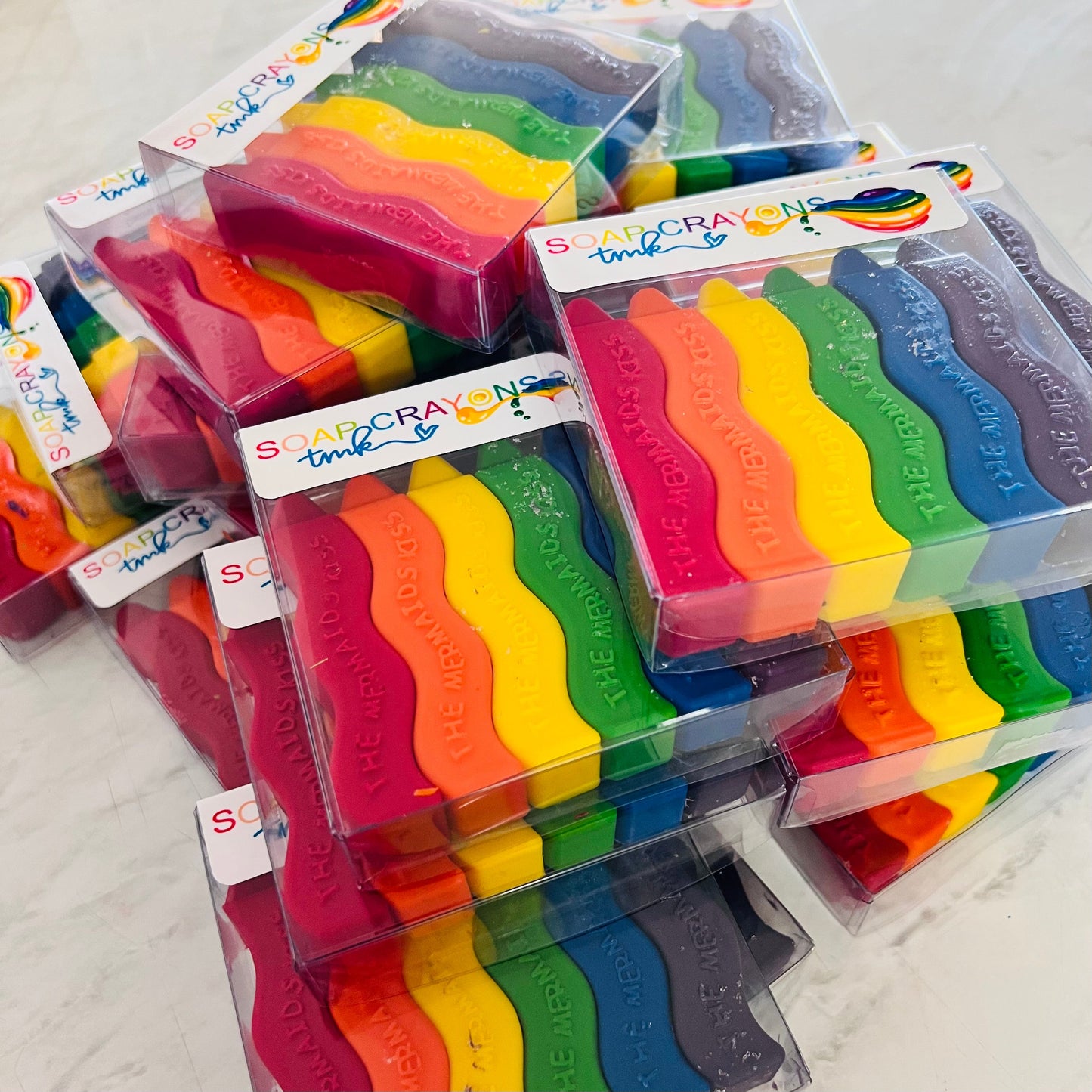 x10 Soap Crayons Pack of 6 Primary Colours WHOLESALE