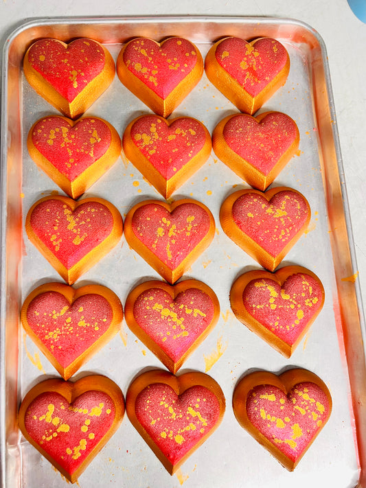 Love Heart Bath Bombs WHOLESALE x10