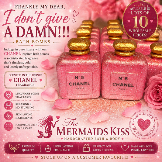 10x Square Perfume Bottle Gembox Bath Bombs WHOLESALE