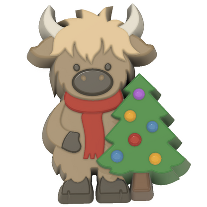 Christmas 26 Highland Cow Tree Bath Bombs WHOLESALE x10