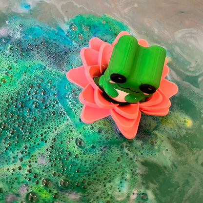 5x 3D Printed Bath Bomb Derek the Frog Designed and made by TMK