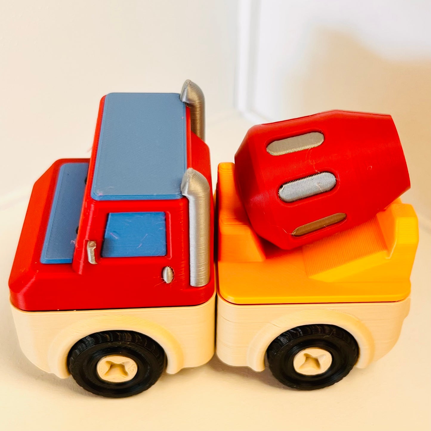 Click & Connect Vehicles Earth Works & Cement Trucks Set 20 Pieces