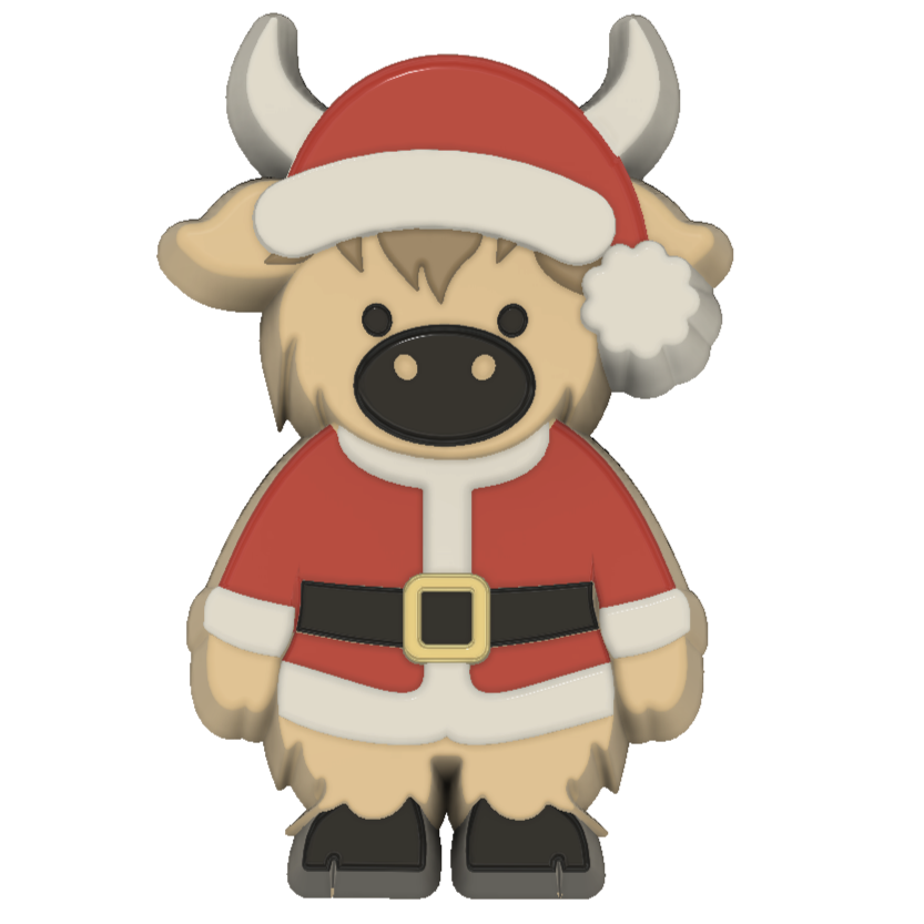 Christmas 26 Highland Cow Santa Bath Bombs WHOLESALE x10