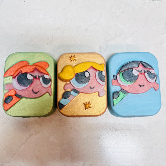 Wholesale Powerpuff Girls Bath Bombs 3 to choose from.