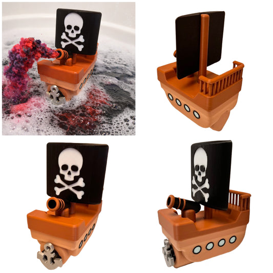3D Printed Bath Bomb Float Ahoy me Matey!! Designed and made by TMK
