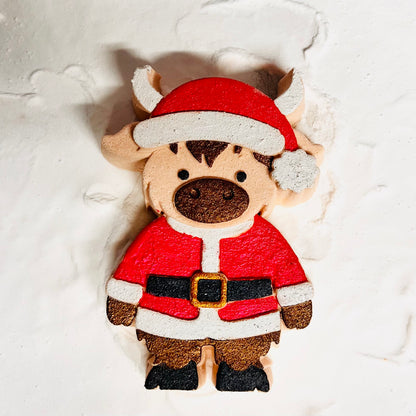 Christmas 26 Highland Cow Santa Bath Bombs WHOLESALE x10