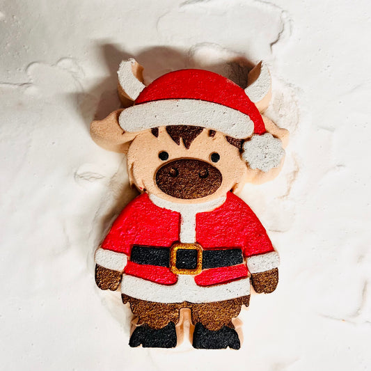 Christmas 26 Highland Cow Santa Bath Bombs WHOLESALE x10