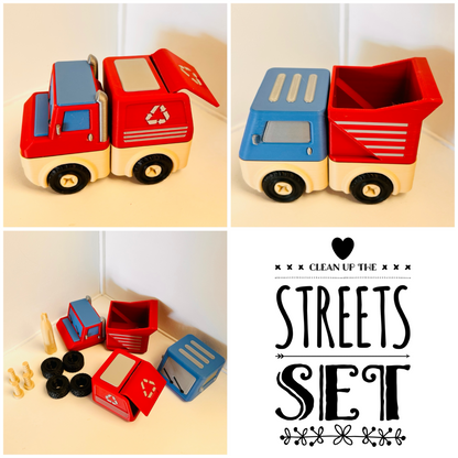 Click & Connect Vehicles Clean up the Streets Trucks Set 15 Pieces