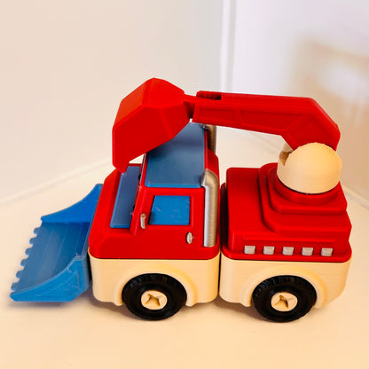 Click & Connect Vehicles Earth Works & Cement Trucks Set 20 Pieces