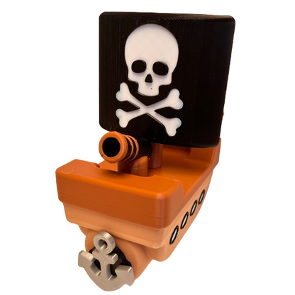 3D Printed Bath Bomb Float Ahoy me Matey!! Designed and made by TMK