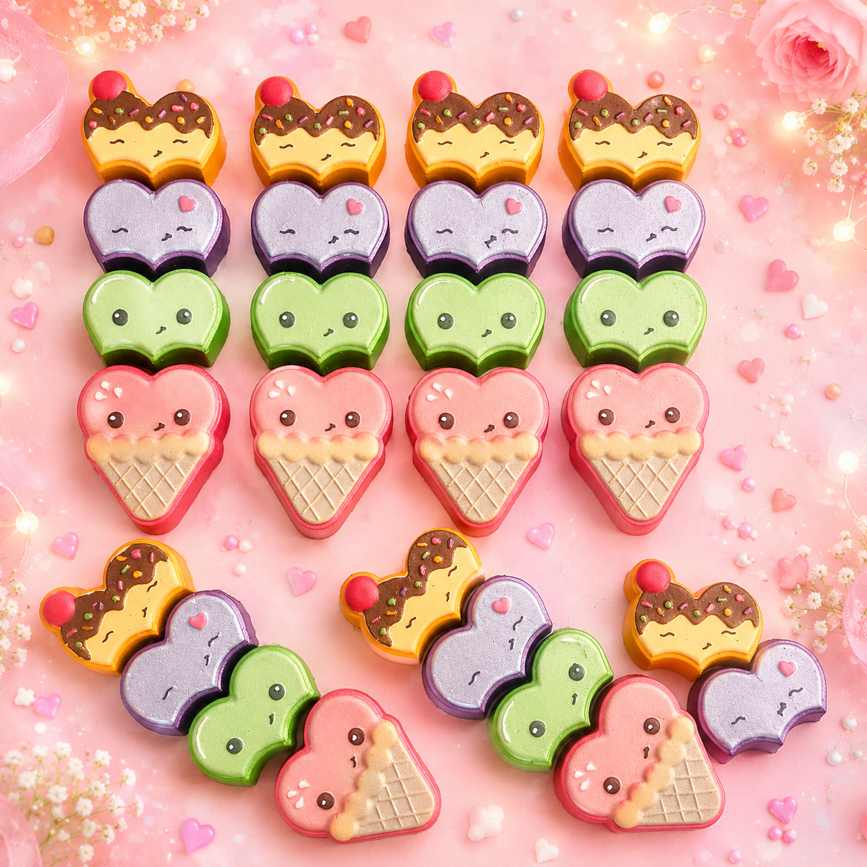 Large Icecream Stack 4x Bath Bombs RRP $29.90 WHOLESALE x10