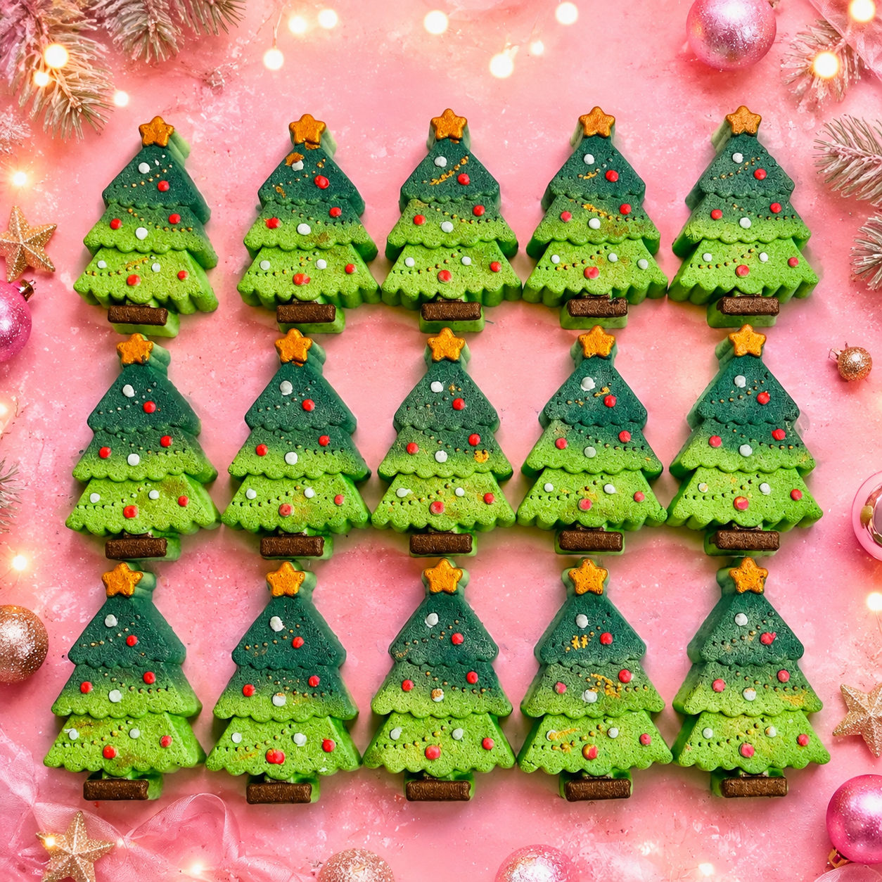 Christmas Tree 25 Bath Bombs WHOLESALE x10