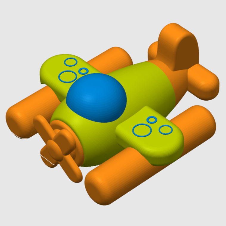 5x 3D Printed Bath Bomb Seaplane Designed and made by TMK