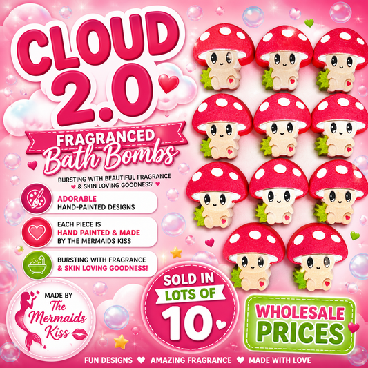 Kawaii Mushroom Bath Bombs WHOLESALE x10