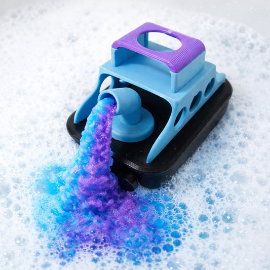3D Printed Bath Bomb Big Float Boat. Designed and made by TMK