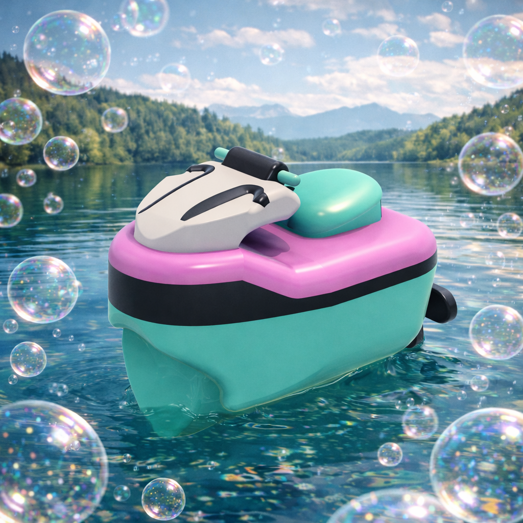 5x 3D Printed Bath Bomb Jetski  Mega Float Designed and made by TMK