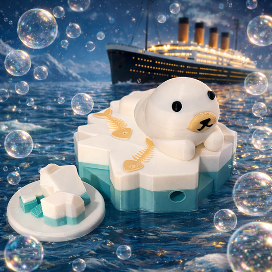 5x 3D Printed Bath Bomb Sammy Seal Bath Bomb Mega Float Designed and made by TMK