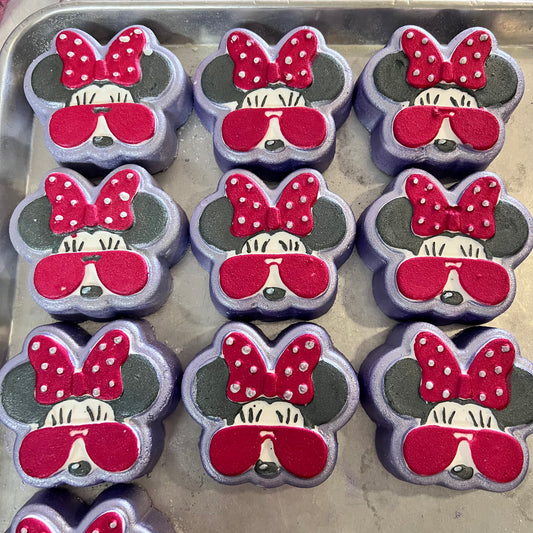 x10 Large  Minnie Glasses Bath Bomb WHOLESALE