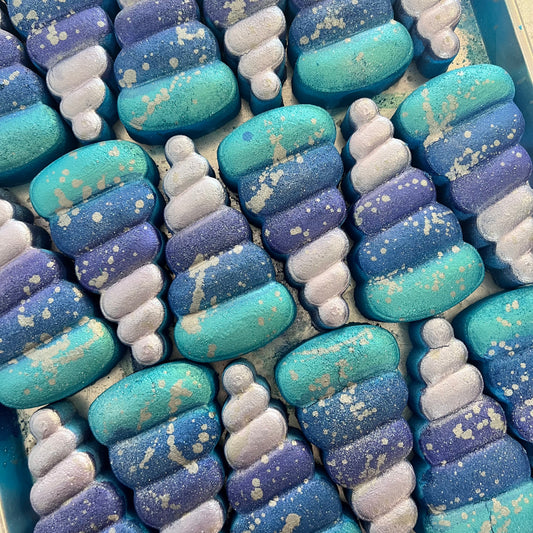 x10 Large Blue/Purple Unicorn Horn Bath Bombs WHOLESALE