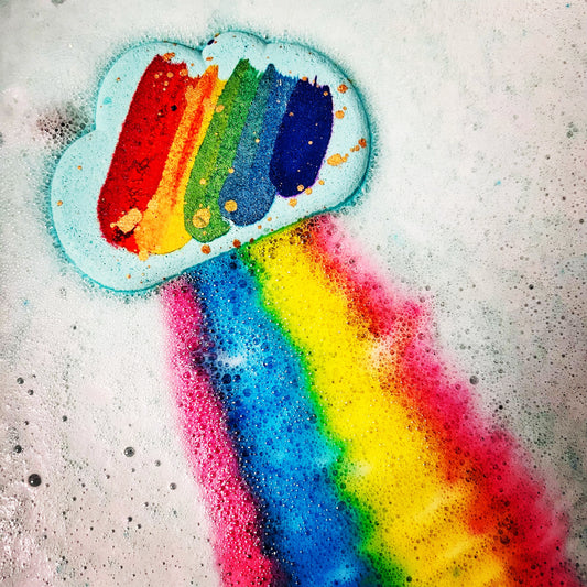 x10 Large Rainbow Cloud Bath Bomb WHOLESALE